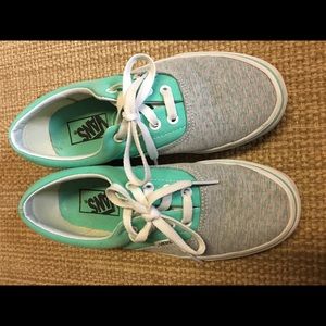 Vans. Cute green and grey polka dots! 😎